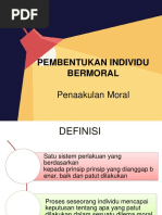 Pembentukan Individu Bermoral