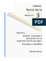 1238307782.02 - Filmus - Estado Sociedad y Educacion en la Argentina.doc