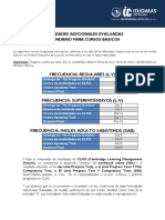 Calendario Evaluaciones Paideia BASICO EMPOWER