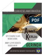 Analisis K3 Pada Alat Kerja Gerinda