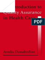 1. an Introduction to Quality Assurance in Health Care - Avedis Donabedian