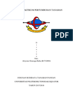 Laporan Praktikum Pertumbuhan Tanaman Lois