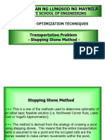 Stepping Stone Method (Transportation Problem)
