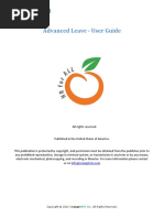 Advanced Leave Management User Guide PDF