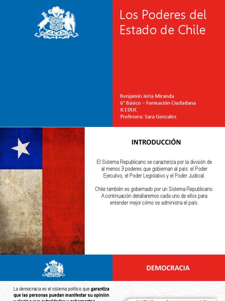 Los 3 Poderes del Estado en Chile | PDF | República | Chile