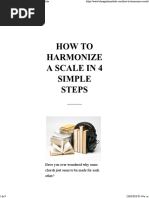 How to Harmonize a Scale in 4 Simple Steps