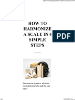 How To Harmonize A Scale in 4 Simple Steps