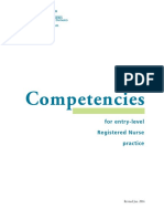 Competencies For Entry-Level Registered Nurse Practice