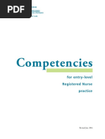 CNO Entry-to-Practice Competencies 2020 | PDF | Nursing | Patient Safety