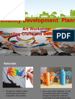 Art Workshop: Recycling Crafts and Coloring Books: Community Development Planning