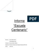 Informe Escuela Centenario