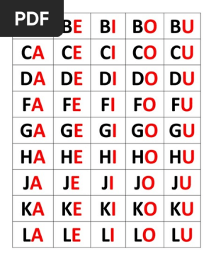 Silabario Pdf
