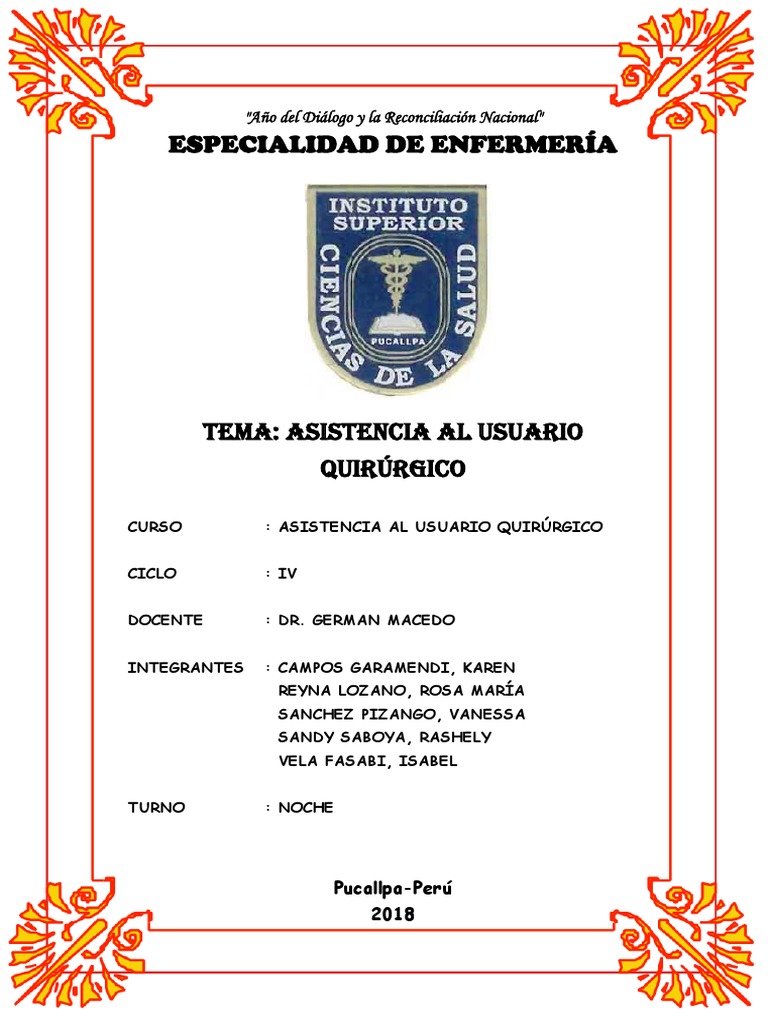 Asistencia Quirúrgica al Paciente | PDF | Cirujano | Enfermería
