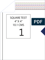 Square Test 4'' X 4'' 10.1 CMS