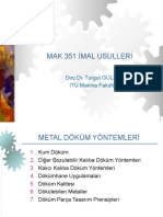 İmal Usulleri Doç - Dr.turgut Gülmez