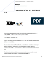 Como Hacer Comentarios en ASP - Net C# - Resuelve Tus Problemas