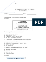 Prueba Diagn Lenguaje Octavo