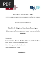 Relatório de Estágio Em Reabilitação Neurológica_intervenção Da Fisioterapia Em Crianças Com Necessidades Especiais