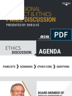 Conduct & Ethics Professional: Panel Discussion