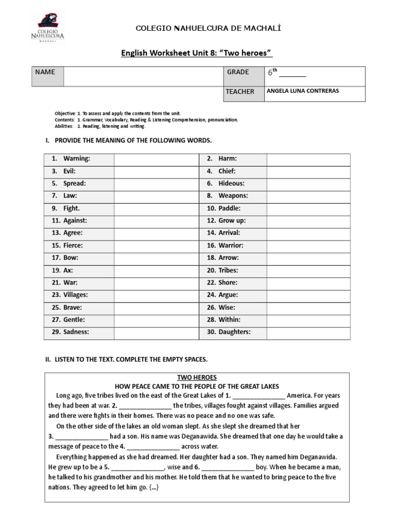 english workbook grade 8 unit 6