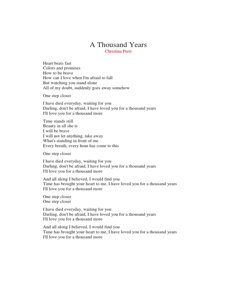 A Thousand Years