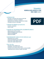 Temario Hidrología Básica Con Hec HMS 4.2.1 PDF