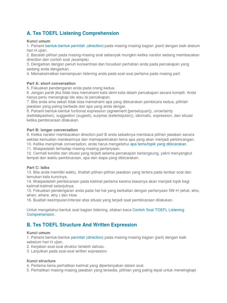 Belajar Toefl | PDF