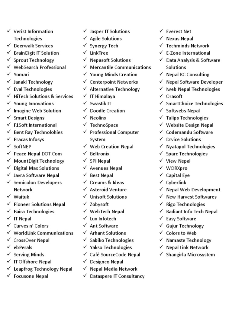 Software Company in Nepal | PDF | Mass Media | Information And
