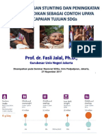 Fasli Jalal Penanggulangan Stunting Peningkatan Mutu Pendidikan Sebagai Contoh Upaya Pencapaian Tujuan SDGs