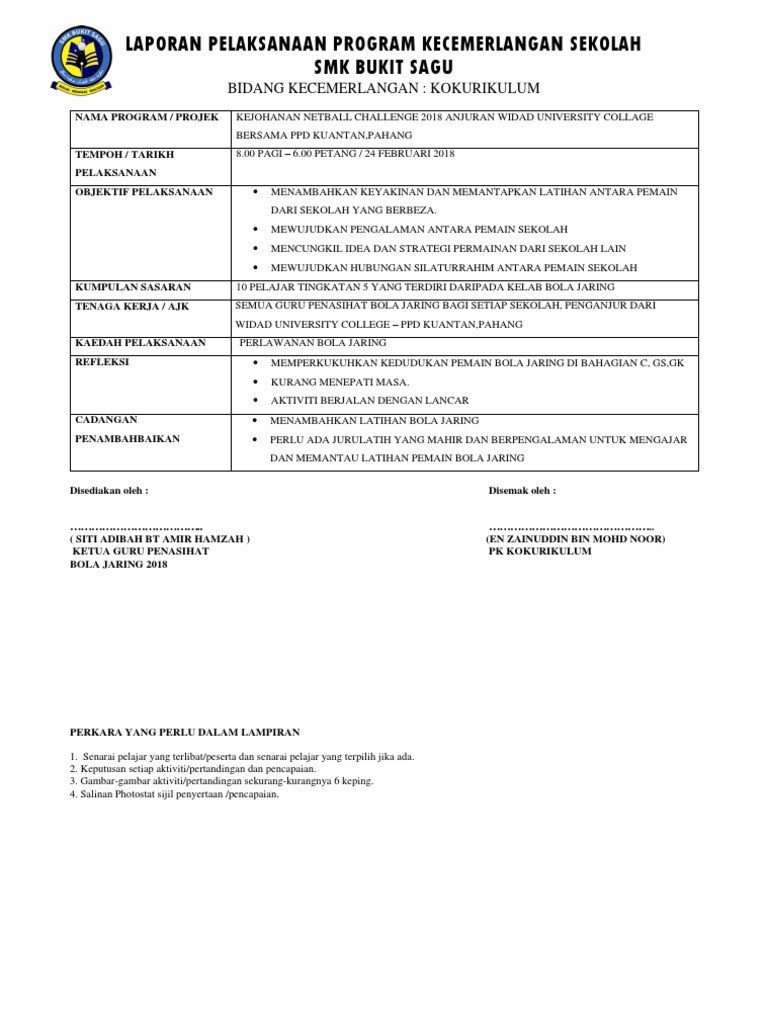 Tapak Laporan Program Aktiviti | PDF | Seni
