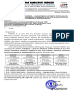 Pelatihan & Ujian (PBJ) Maret-April 2018