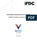 VeriSM Certification Requirements