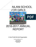 2016-2017 Huakailani School For Girls Annual Report