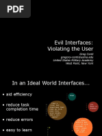 Evil Interfaces: Violating The User