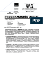 PROGRAMACION ANUAL 2018 - 5°