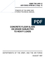 Concrete Floor Slabs On Grade Subjected To Heavy Loads: Departments of The Army and The Air Force Technical Manual