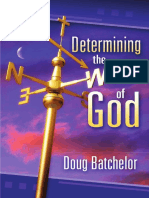 Determinig The Will of God