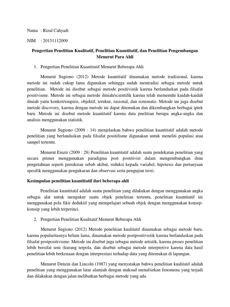 Pengertian Penelitian Kualitatif Pdf