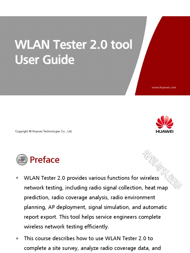WLAN Tester 2.0 Tool User Guide | PDF | Decibel | Wireless Lan