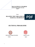 Programme ISC 105th Imphal PDF