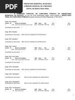 Resultado Final Bayeux  2012