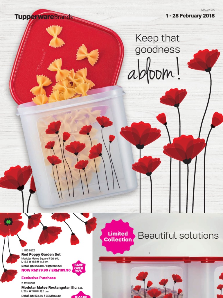 Tupperware Malaysia February 2018 Deals | PDF | Food And Drink ...