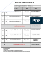 INTEGRALIZAÇÃO - Cronograma de Avaliações (2018-1)