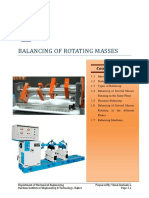 Balancing of Rotating Masses