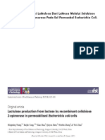 Review: Produksi Laktulosa Dari Laktosa Melalui Selobiose Rekombinan 2-Epimerase Pada Sel Permeabel Escherichia Coli