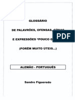 Glossário de Palavrões, Ofensas, Gírias e Expressões Pouco Gentis em Alemão