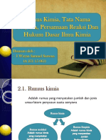 Rumus Kimia, Tata Nama Senyawa, Persamaan