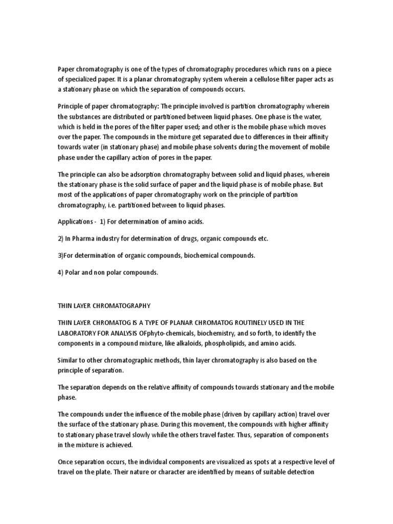 Chromatography Techniques PDF Gas Chromatography Chromatography