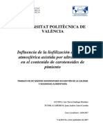 SANTIAGO - Influencia de La Liofilización A Presión Atmosférica Asistida Por Ultrasonidos en El C...