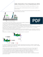 Lista de Exércicios Sobre Trabalho e Potencia para o 9º Ano e Preparatório para o IFCE